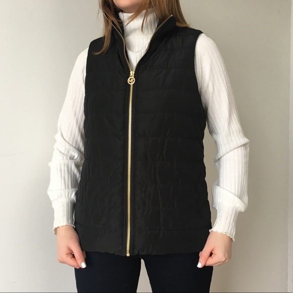 Michael Kors Black Down Vest - Picture 3 of 5